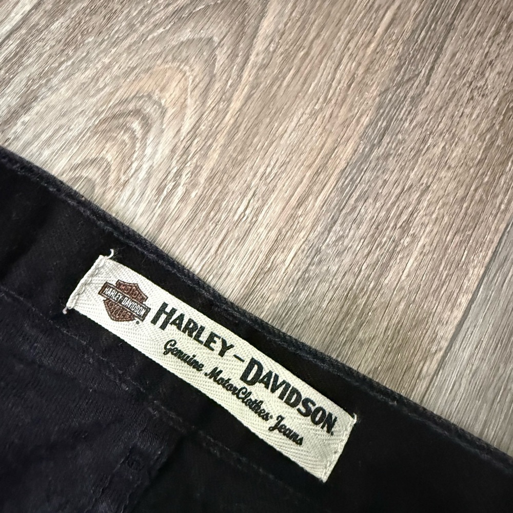 Vintage 100% Cotton Harley-Davidson Black Jeans 33x34 - Picture 5 of 9